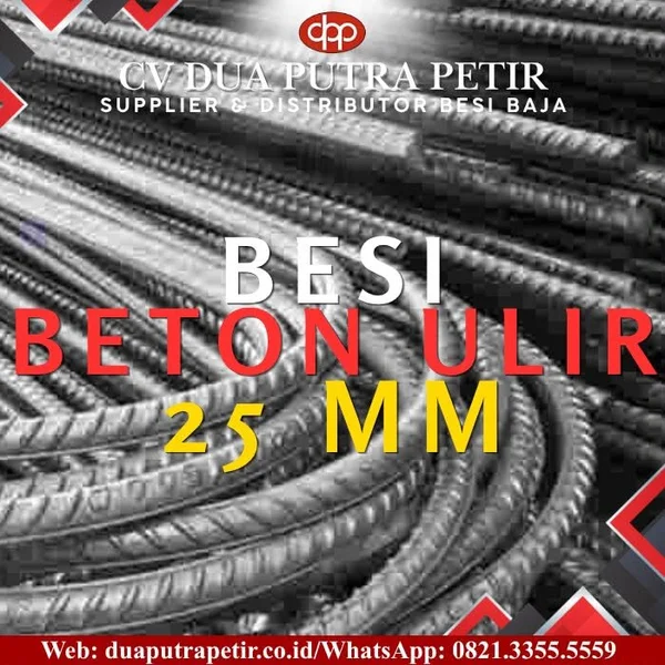 Besi Ulir 25 mm Full SNI Material Konstruksi