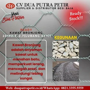 Kawat Bronjong Material Konstruksi Penahan Tanah