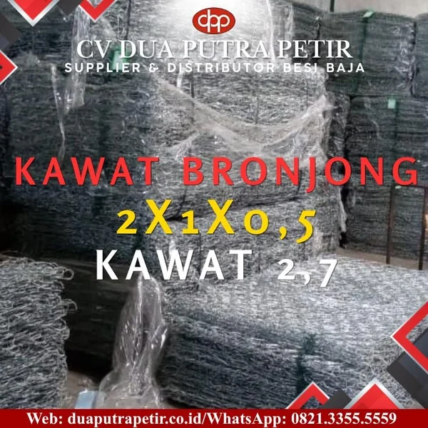 Kawat Bronjong Material Konstruksi Penahan Tanah
