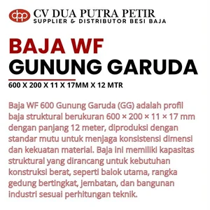 Besi WF 600 Gunung Garuda – Kekuatan Struktur untuk Konstruksi Modern