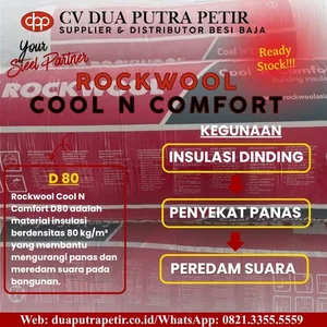 Rockwool Cool N Comfort D80 – Material Insulasi Panas dan Peredam Suara