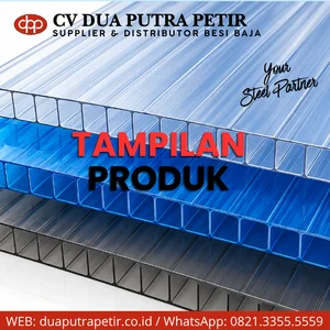 Atap Polycarbonate Twinlite 6 mm x 2.1 m x 11.8 m - Ready Surabaya