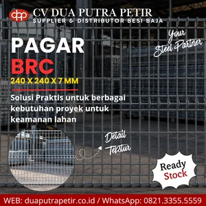 Pagar BRC 240 x 240 x 7 mm untuk Konstruksi dan Proyek - Surabaya