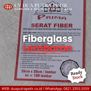 Fiberglass Lembaran Serat Fiber Prima 26 x 30 cm Isi 100 Lembar