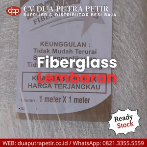 Fiberglass Lembaran 1x1 Meter Material Komposit Serat Kaca