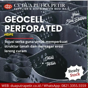 Geocell HDPE Perforated Indogeocell untuk Perkuatan Tanah dan Jalan