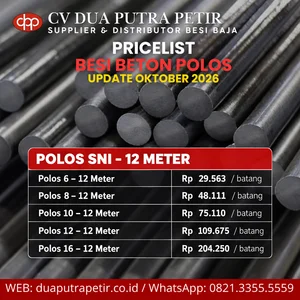 SNI Certified Plain Concrete Reinforcing Steel P6 P8 P10 P12 P16 - Surabaya