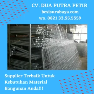 Pagar BRC T60cm x L240cm x Diameter K awat 5mm Finishing Galvanis EP