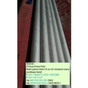 Pipa Stainless Steel SS304 Seamless SCH 40 – Pipa Industri Tanpa Sambungan