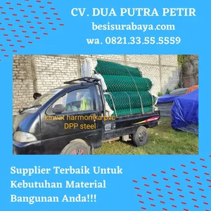 Kawat Harmonika Galvanis 4mm Lubang 40mm