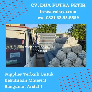 Kawat Harmonika Galvanis 4mm Lubang 50mm