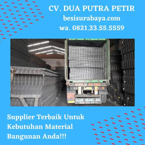 Wiremesh M10 Ulir untuk Pengecoran Lantai dan Dak Beton