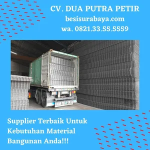 Besi Wiremesh Ulir M9 Ukuran 2.1 x 5.4 Meter untuk Konstruksi Beton