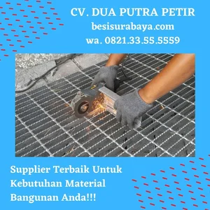 Ukuran Plat Grating Galvanis  25mmx3mmx90cmx6mtr Surabaya