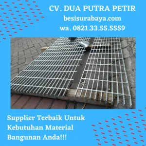 Ukuran Plat Grating Galvanis  25mmx3mmx90cmx6mtr Surabaya