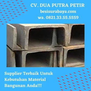 Besi Kanal UNP 180 x 75 x 6mm x 6 Meter