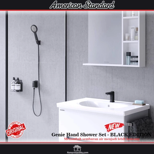 American Standard genie hand shower Black edition pressure booster - Shower Mandi