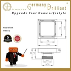 Germany Brilliant Floor Drain Saringan Air Warna-Warni VR01-PR 2