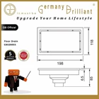 SMART FLOOR DRAIN GERMANY BRILLIANT GBS200SS 2
