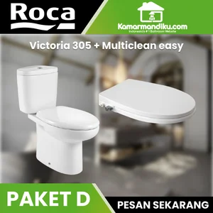 Roca Paket hemat Toilet victoria 305 mm+multiclean easy / pembersih