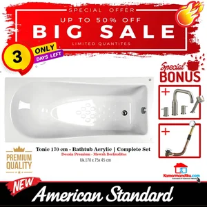 Bathtub Spa American Standard Tonic 170cm Acrylic Complete shower set
