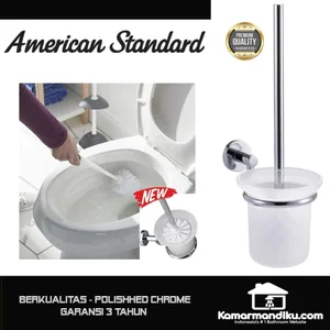 American Standard NEWToilet Brush sikat kloset polished chrome premium