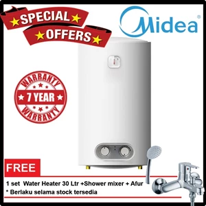 Midea water heater 30 liter bonus keran mixer american standard