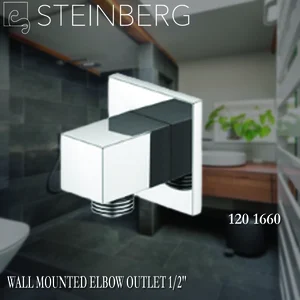  STEINBERG 120 1660 WALL MOUNTED ELBOW OUTLET 1/2″ chrome