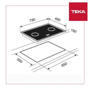 Kompor tanam TEKA - GW LUX 73 2G