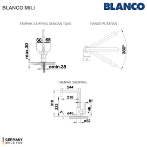 Paket Bundle: BLANCO Quatrus 435/285-IU Paket 1