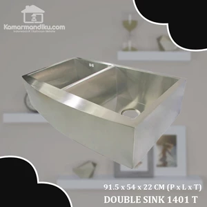 Kitchen Sink Stainless Double 1401T (304)