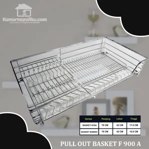 Pull Out Basket   Rak Piring Stainless F900A