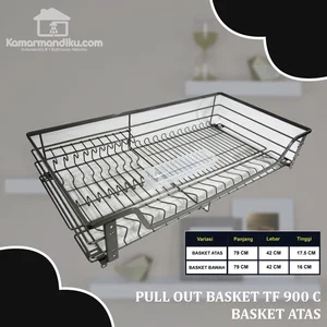 Pull Out Basket  Rak Piring Stainless TF900C