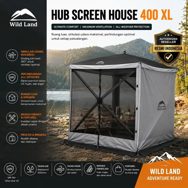 Wild Land Tenda for Camping Tent / Hub Screen House 400 XL