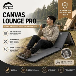 Wild Land Canvas Lounge Picnic Kursi Santai Kanvas Portabel Ringan Wild Land untuk Aktivitas Luar Ruangan
