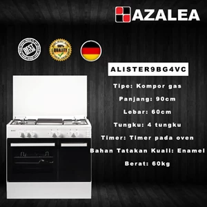 Azalea ALISTER9BG4VC Kompor Free Standing Premium