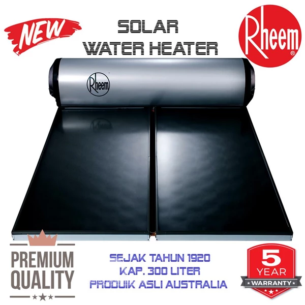 Water Heater Solar Rheem 300 L direct ex australia