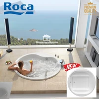 Roca Bathtub Spa New Round Waikiki Bahan Acrylic White Asli Spanyol Anti Noda