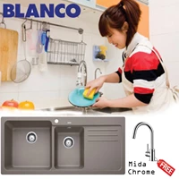 Blanco Naya 8s Kitchen Sink Promo Free Kran