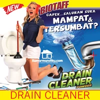 Biotaff Drain Cleaner Powder Anti Sumbat Mampet Serbuk kloset kitchen