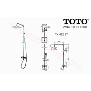 Shower Mixer Toto Tx492 St