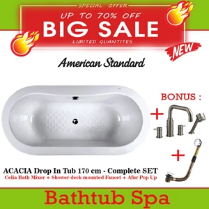 American Standard Spa tub Acacia Drop in Tub complete set 170 cm