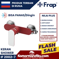 FRAP Kran Shower Mixer PANAS DINGIN IF 2002-7 merah anti karat garansi