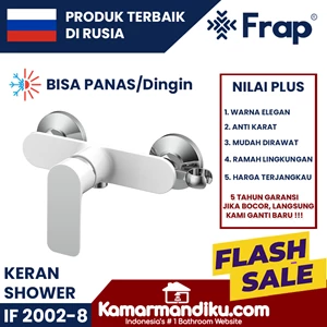 FRAP Kran Shower Mixer PANAS DINGIN IF 2002-8 Putih anti karat garansi