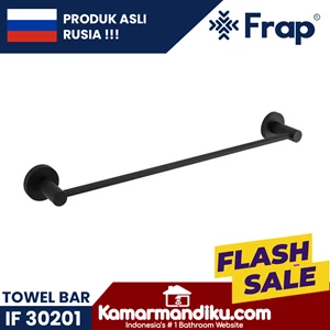 Frap towel bar towel hanger IF 30201 Black premium anti-rust