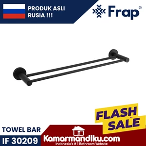 Frap towel bar towel hanger IF 30209 Black premium anti-rust