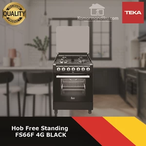 Teka Freestanding FS66F 4G Black - Kompor Gas open burner