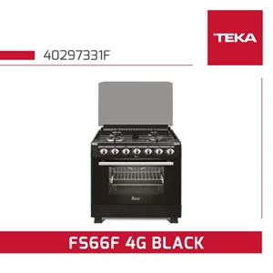 Teka Freestanding FS66F 4G Black - Kompor Gas open burner