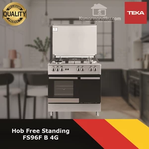Teka Freestanding Cooker Kompor Gas Tanam Freestanding FS96F B 4G Stainless Steel Free FIC 31T30
