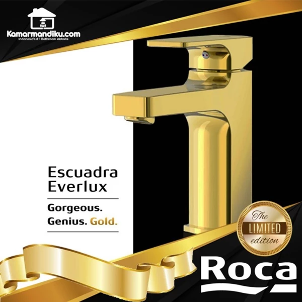 Roca Premium Wastafel Set Gold series limited edition wash basin 1